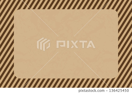 Kraft paper texture and brown striped frame copy space background material set Kraft paper texture and brown striped frame copy space background material set 136425450