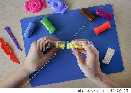 Kids craft master class modeling colorful plasticine sweets candy and lollipops flat lay step 1 preparing materials for creative activity childhood education fine motor skills development diy learning Kids craft master class modeling colorful plasticine sweets candy and lollipops flat lay step 1 preparing materials for creative activity childhood education fine motor skills development diy learning 136426435