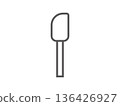 Illustration of a spatula icon 136426927