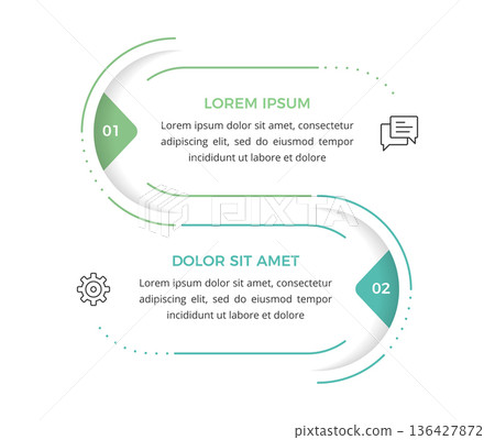Two Options Infographic Template 136427872