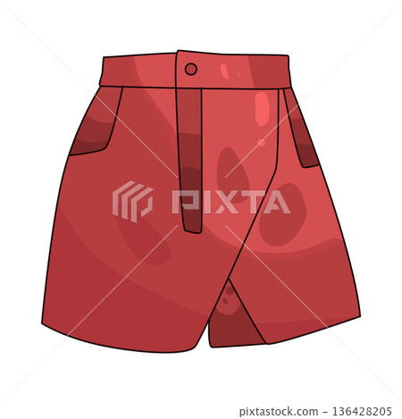 Illustration of Shorts Illustration of Shorts 136428205
