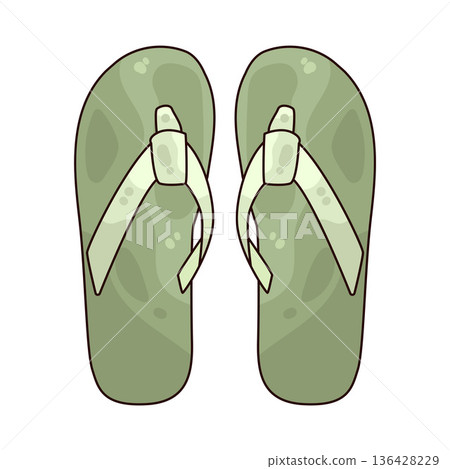 Illustration of Flip flops 136428229
