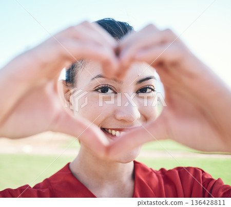 Portrait, hands and woman with heart sign, support and like with emoji, social media and icon. Face, person and girl with symbol for love, shape and outdoor with care, health and gesture for romance Portrait, hands and woman with heart sign, support and like with emoji, social media and icon. Face, person and girl with symbol for love, shape and outdoor with care, health and gesture for romance 136428811