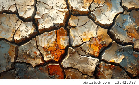 Rough brown tree bark texture with an abstract pattern of aged grunge material creates a weathered surface reminiscent of an ancient stone wall or rough brick architecture in nature Rough brown tree bark texture with an abstract pattern of aged grunge material creates a weathered surface reminiscent of an ancient stone wall or rough brick architecture in nature 136429388