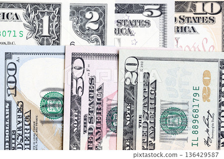 Closeup of American Dollar a business background Closeup of American Dollar a business background 136429587