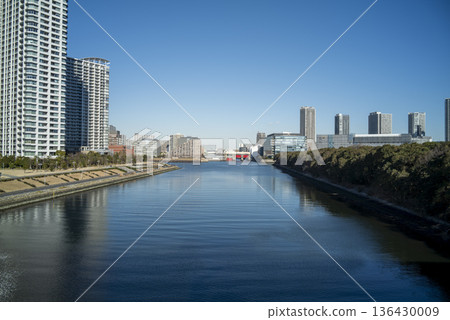 Shinonome Canal on a clear day Shinonome Canal on a clear day 136430009