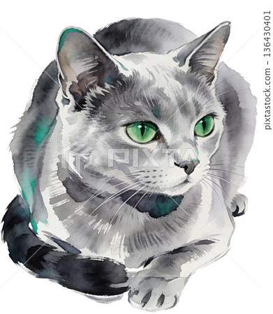 復古風格貓咪插畫 - 復古動物素材 復古風格貓咪插畫 - 復古動物素材 136430401