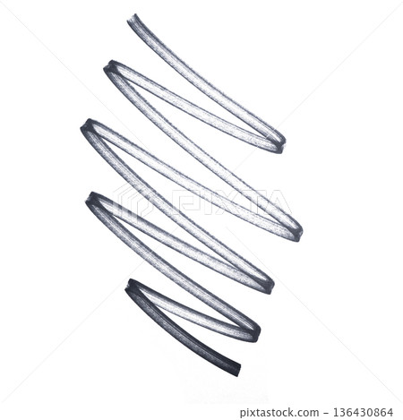 a zigzag line drawn with a black marker a zigzag line drawn with a black marker 136430864