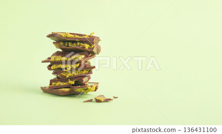 Dubai style chocolate with pistachio Dubai style chocolate with pistachio 136431100