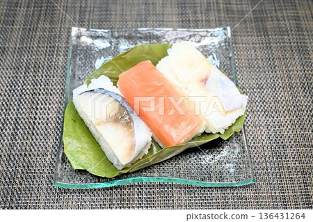 Persimmon leaf sushi Persimmon leaf sushi 136431264