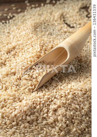 Japanese bran rice 136431339