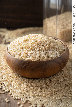 Japanese bran rice 136431355