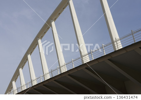 Detail of the Exposicion Bridge. Detail of the Exposicion Bridge. 136431474