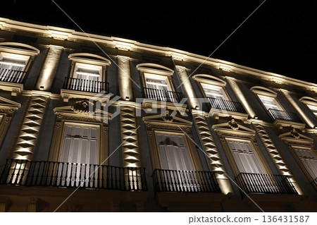 Vallier Palace at night. Vallier Palace at night. 136431587