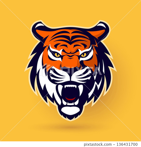 Tiger Mascot Logo 136431700