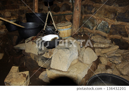Old house storehouse at the Aurbær Open Air Museum 136432201