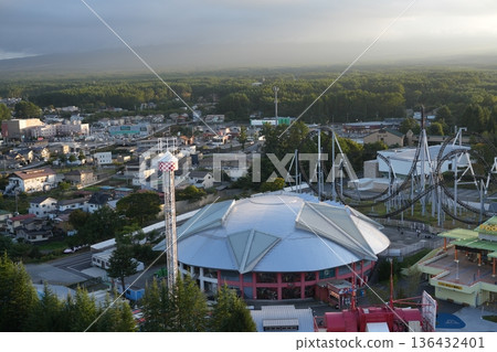 Fuji-Q Highland in the evening Fuji-Q Highland in the evening 136432401