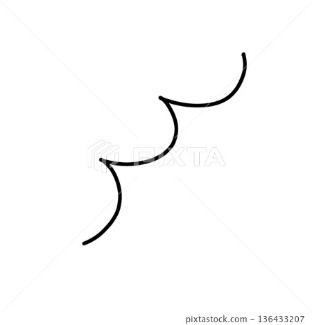 Hand-drawn rounded square frame material Hand-drawn rounded square frame material 136433207