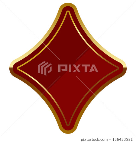 奢華的紅金鑽石相框 奢華的紅金鑽石相框 136433581