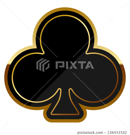 黑金相間的豪華俱樂部框架 黑金相間的豪華俱樂部框架 136433582