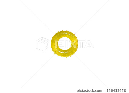 Minimal yellow pilates ring studio shot Minimal yellow pilates ring studio shot 136433658