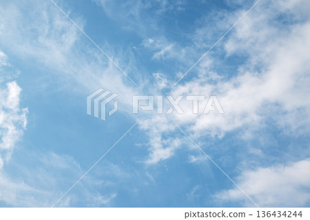 春日的天空，蔚藍的天空，晴朗的天氣，二月 [東京] 136434244