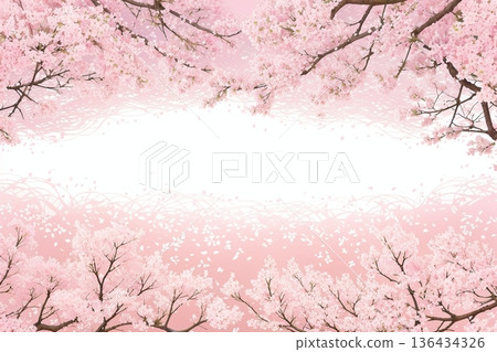 Cherry blossom title frame 136434326