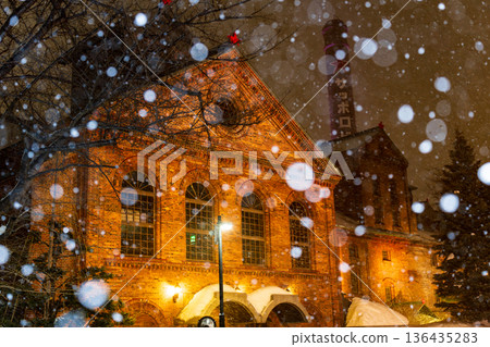 Snowy Sapporo Beer Garden 136435283