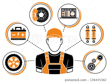 Car Service Concept Car Service Concept 136435382