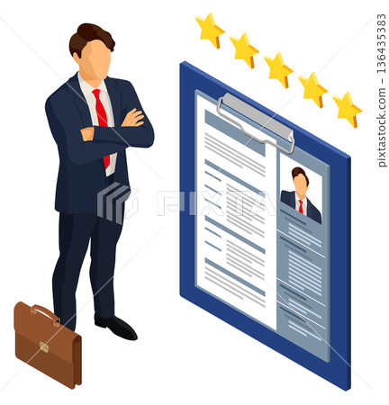 Isometric Employment and Hiring Concept Isometric Employment and Hiring Concept 136435383