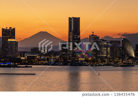 Minato Mirai seen from Osanbashi Bridge Minato Mirai seen from Osanbashi Bridge 136435476