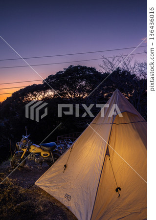 Dawn view from the tent 136436016