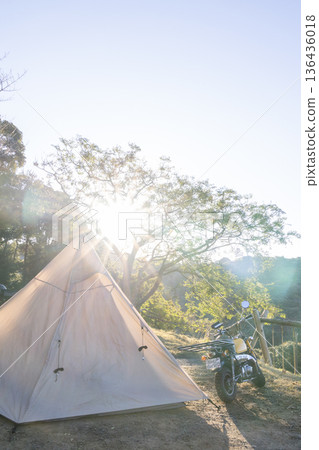 Campsite in the morning 136436018