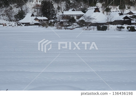 美山的雪景 美山的雪景 136436198