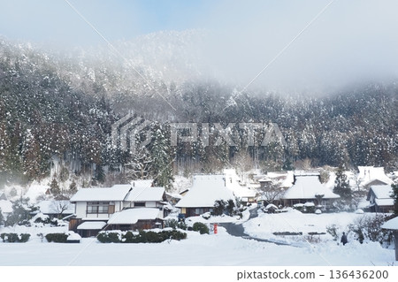 美山的雪景 美山的雪景 136436200