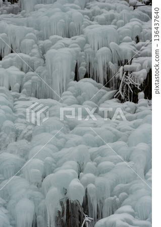 Ice pillar of ragwood 136437640