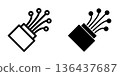 Cable icon design template 136437687