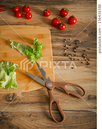 Cooking in the kitchen. An appetizing composition. 136438386