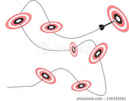 Illustration of capturing a target 136438562