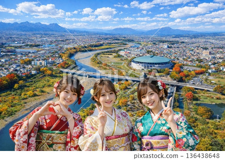 View of the Japan Total Green Dome Maebashi from Maebashi Prefectural Office View of the Japan Total Green Dome Maebashi from Maebashi Prefectural Office 136438648