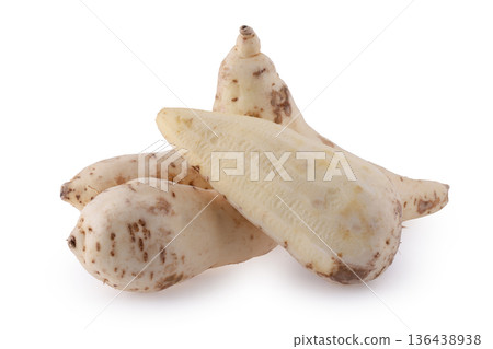 Japan Sweet potato isolated on white background. Japan Sweet potato isolated on white background. 136438938