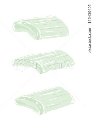 Illustration of peeled aloe vera pulp (gel) for edible and cosmetic use Illustration of peeled aloe vera pulp (gel) for edible and cosmetic use 136439405
