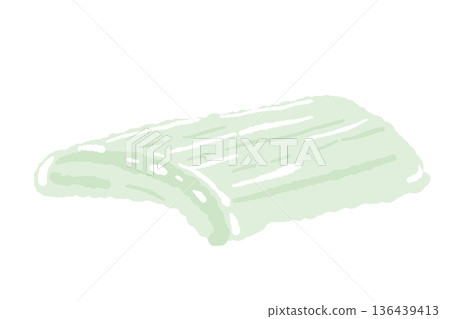 Illustration of aloe vera pulp (gel) cut material for yogurt and desserts Illustration of aloe vera pulp (gel) cut material for yogurt and desserts 136439413