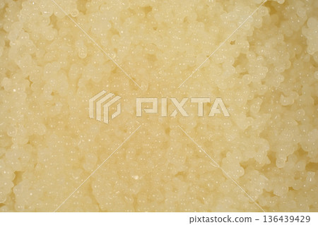 Herring Roe Caviar Texture Macro 136439429