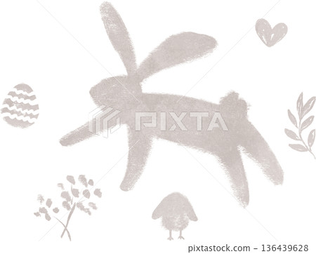 Hand drawn easter elements 136439628