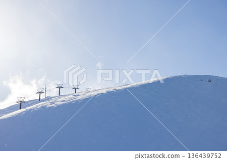 長野縣白馬村八方尾根滑雪場景色 136439752