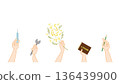 Mimosa and gender gap illustration 136439900