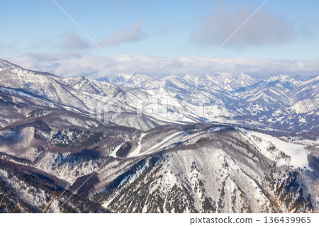 從八方尾根滑雪場眺望北阿爾卑斯山脈 136439965