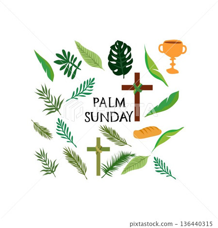palm sunday passion sunday the sunday of the passion hosanna sunday free vector illustration palm sunday passion sunday the sunday of the passion hosanna sunday free vector illustration 136440315