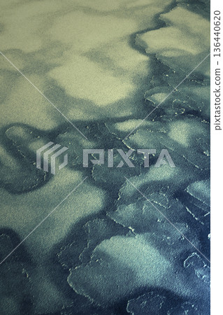 Ice Fragments Shimmer. Chilly Sea Ice Breaks Into Mosaic Structures Ice Fragments Shimmer. Chilly Sea Ice Breaks Into Mosaic Structures 136440620